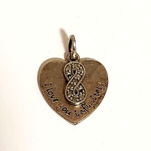Helen Andrews HAN 925 Sterling I Love You Infinity Pendant Charm Damaged